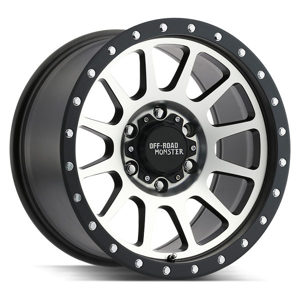 18x9 Off Road Monster Wheels M10 6x139.7 -19 ET 108 hub - Flat Black Machined