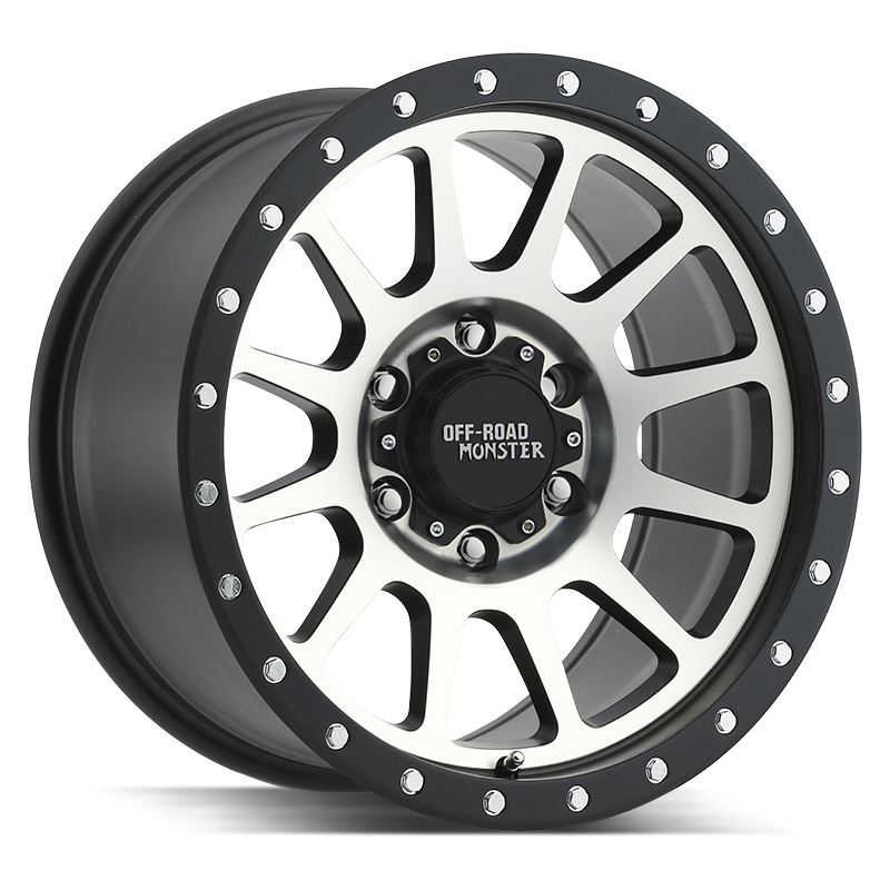 18x9 Off Road Monster Wheels M10 6x139.7 -19 ET 108 hub - Flat Black Machined