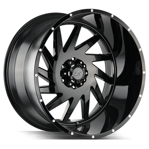 20x12 Off Road Monster Wheels M12 5x127 -19 ET 78.1 hub - Flat Black