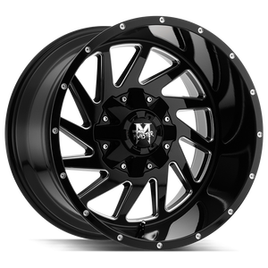 20x12 Off Road Monster Wheels M12 8x165.1 -19 ET 125.2 hub - Flat Black Milled