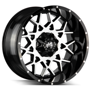 20x10 Off Road Monster Wheels M14 5x127 -19 ET 78.1 hub - Gloss Black Machined