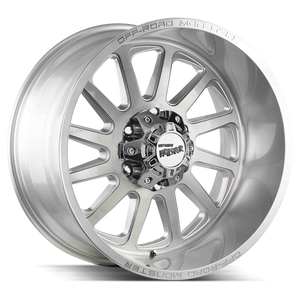 17x9 Off Road Monster Wheels M17 5x127 -19 ET 78.1 hub - Brushed Face Silver