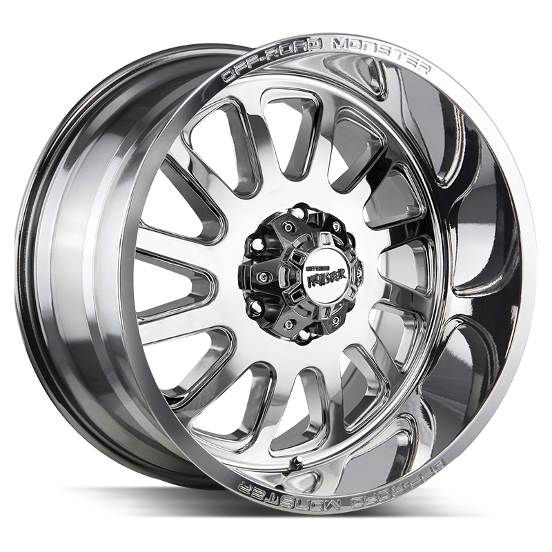 20x10 Off Road Monster Wheels M17 6x135 -44 ET 87.1 hub - Chrome