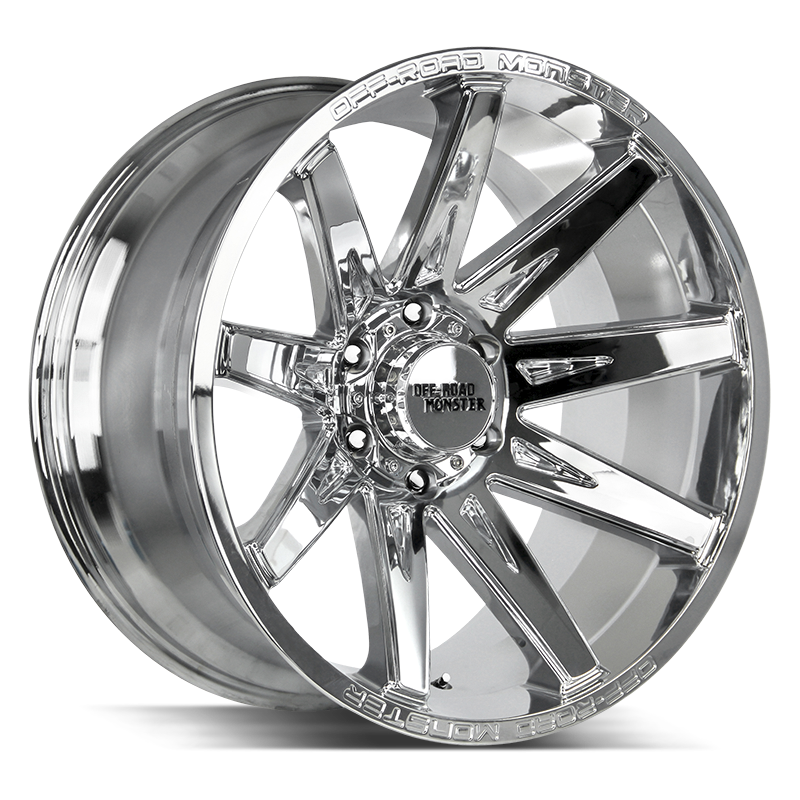 20x10 Off Road Monster Wheels M25 5x139.7 31 ET 78.1 hub - Chrome