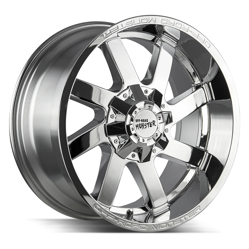 20x10 Off Road Monster Wheels M80 5x127 40 ET 78.1 hub - Chrome