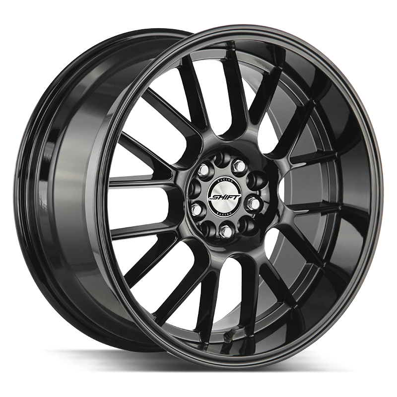 18x8.5 Shift Wheels Crank 5x114.3 38 ET 73.1 hub - All Gloss Black