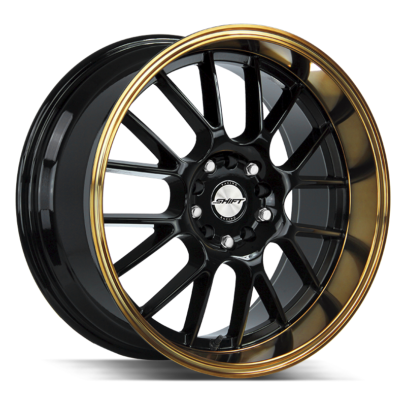 18x8.5 Shift Wheels Crank 5x100 15 ET 73.1 hub - Black Bronze Lip