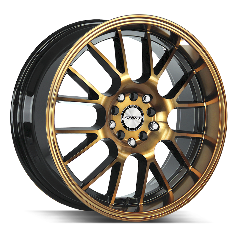 18x8.5 Shift Wheels Crank 5x100 15 ET 73.1 hub - Black Machined Bronze