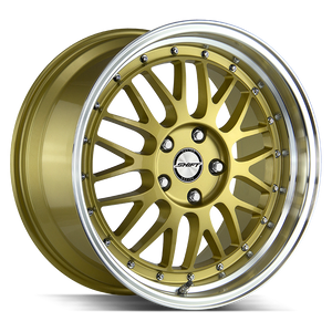 18x9 Shift Wheels Flywheel BLANK 35 ET 73.1 hub - Gold Polished Lip