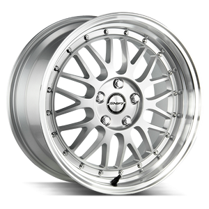 18x9 Shift Wheels Flywheel 5x100 35 ET 73.1 hub - Silver Polished Lip