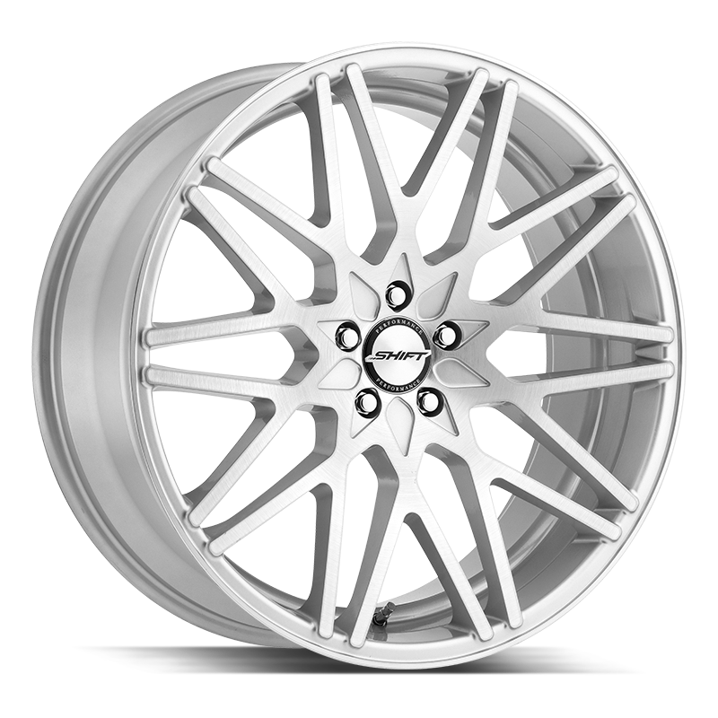 22x9 Shift Wheels Formula 5x115 30 ET 73.1 hub - Brushed Face Silver