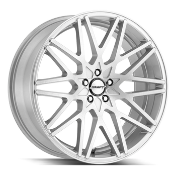 20x10 Shift Wheels Formula 5x115 35 ET 73.1 hub - Brushed Face Silver