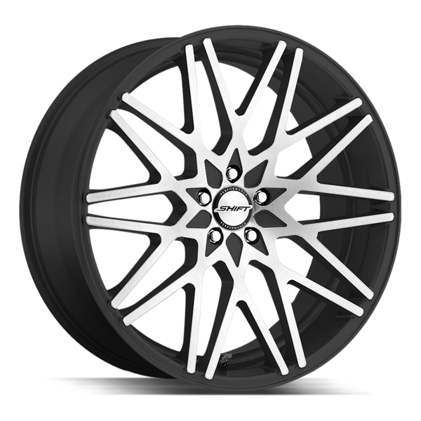 20x8.5 Shift Wheels Formula 5x108 35 ET 73.1 hub - Gloss Black Machined