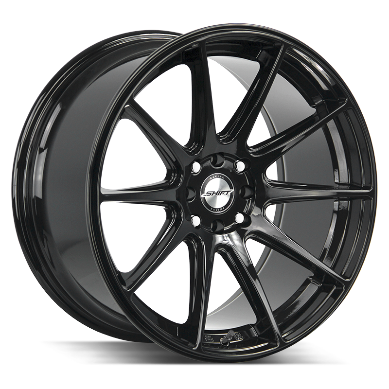 17x8.75 Shift Wheels Gear 5x100 -44 ET 73.1 hub - All Gloss Black