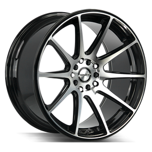 18x9 Shift Wheels Gear 4x100 -44 ET 73.1 hub - Gloss Black Machined