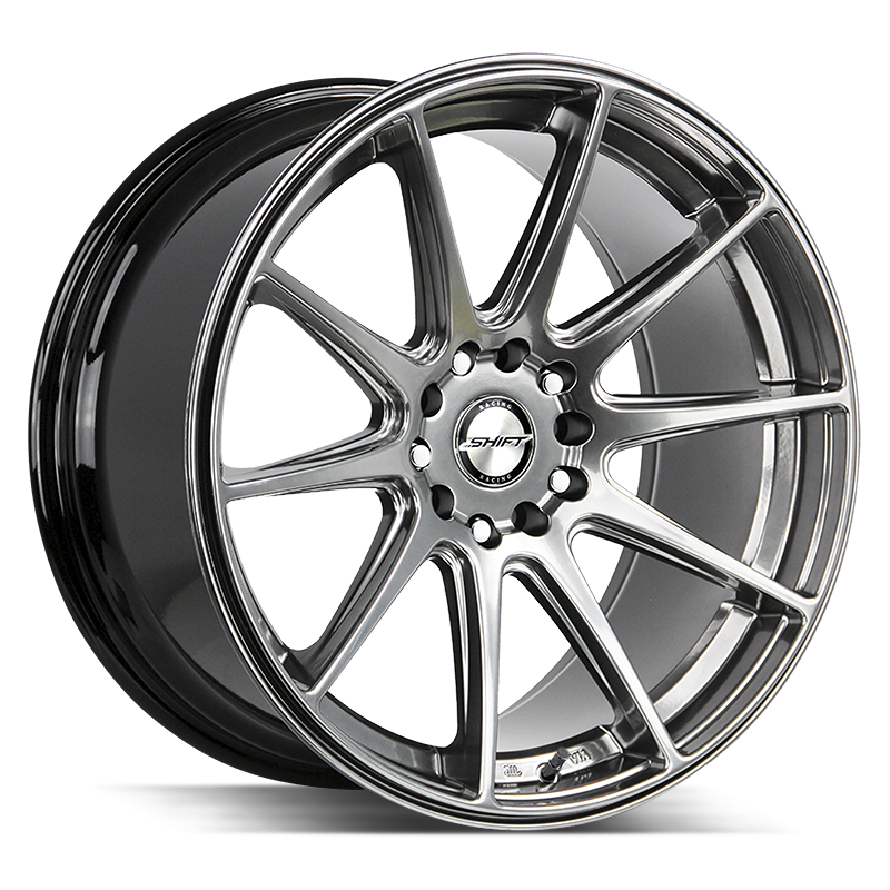 17x8.75 Shift Wheels Gear 5x100 -44 ET 73.1 hub - Platinum Silver