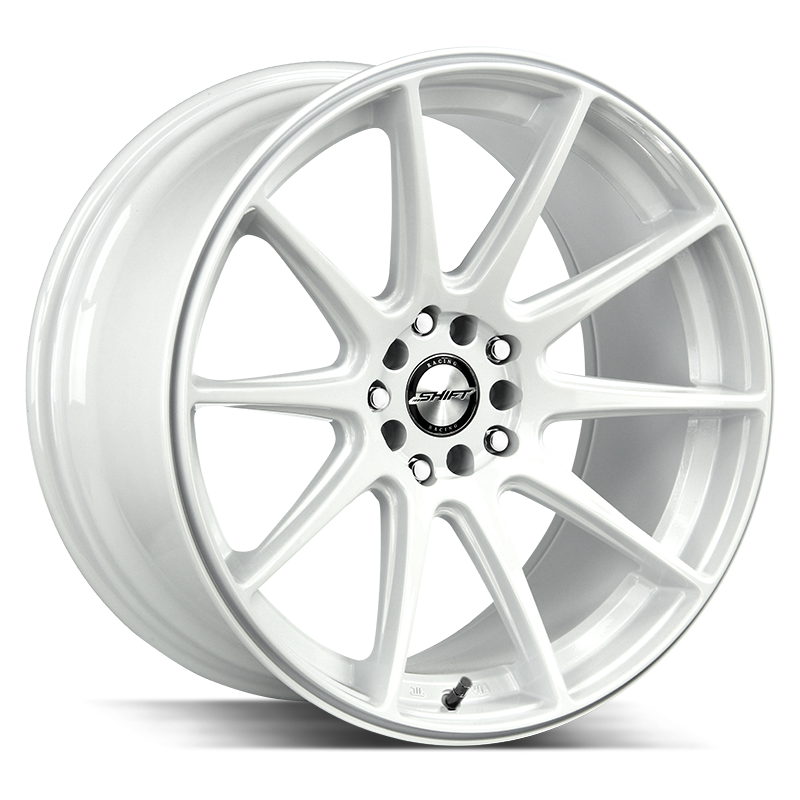 18x9 Shift Wheels Gear 5x100 -44 ET 73.1 hub - White