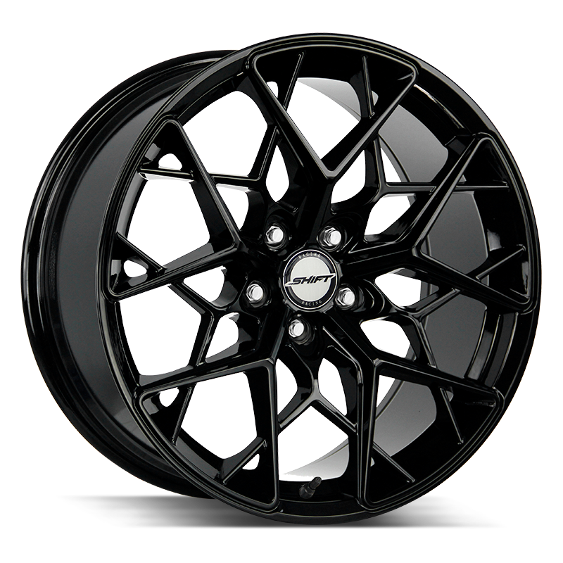 20x8.5 Shift Wheels Piston 5x112 -44 ET 73.1 hub - All Gloss Black