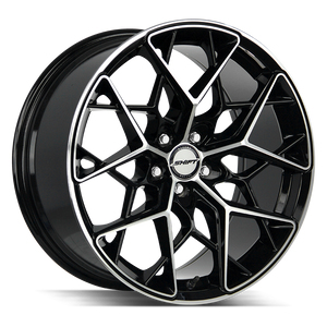 18x8.5 Shift Wheels Piston 5x108 0 ET 73.1 hub - Gloss Black Machined