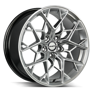 18x8.5 Shift Wheels Piston 5x114.3 -44 ET 73.1 hub - Platinum Silver