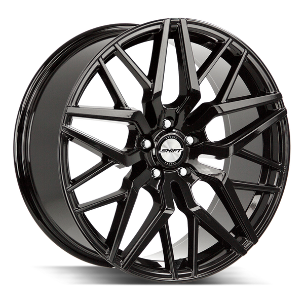 18x8 Shift Wheels Spring 5x112 -19 ET 73.1 hub - All Gloss Black