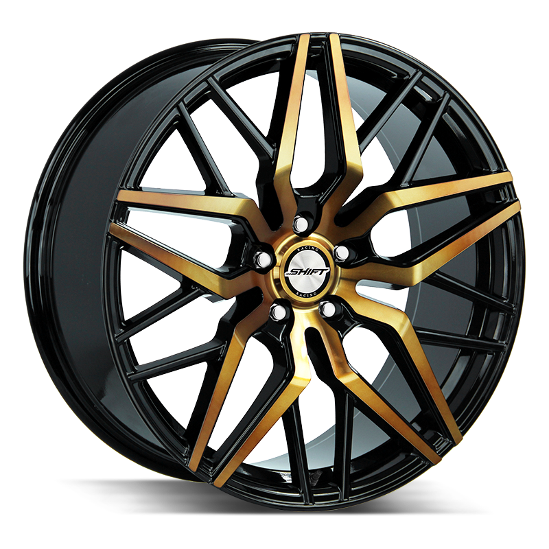 20x8.5 Shift Wheels Spring 5x112 35 ET 73.1 hub - Black Machined Bronze