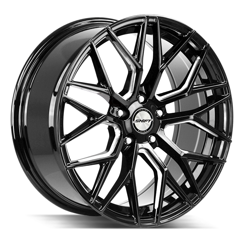 20x8.5 Shift Wheels Spring 5x114.3 35 ET 73.1 hub - Gloss Black Milled