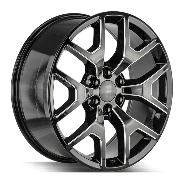 24x10 Strada OE Replica Wheels Gmc Sierra 6x139.7 25 ET 78.1 hub - Gloss Black Milled