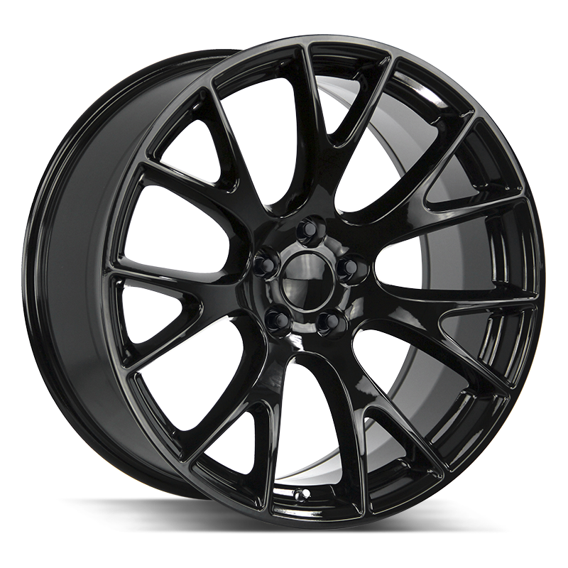 22x9 Strada OE Replica Wheels Hellcat 5x115 24 ET 71.6 hub - All Gloss Black