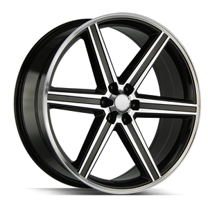 22x8.5 Strada OE Replica Wheels Iroc 5x114.3 18 ET 72.6 hub - Gloss Black Machined