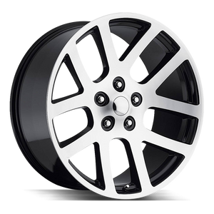 22x9 Strada OE Replica Wheels Srt10 5x115 40 ET 75.1 hub - Gloss Black Machined