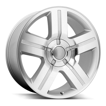 24x10 Strada OE Replica Wheels Texas Edition 5x127 30 ET 78.1 hub - Silver Machined