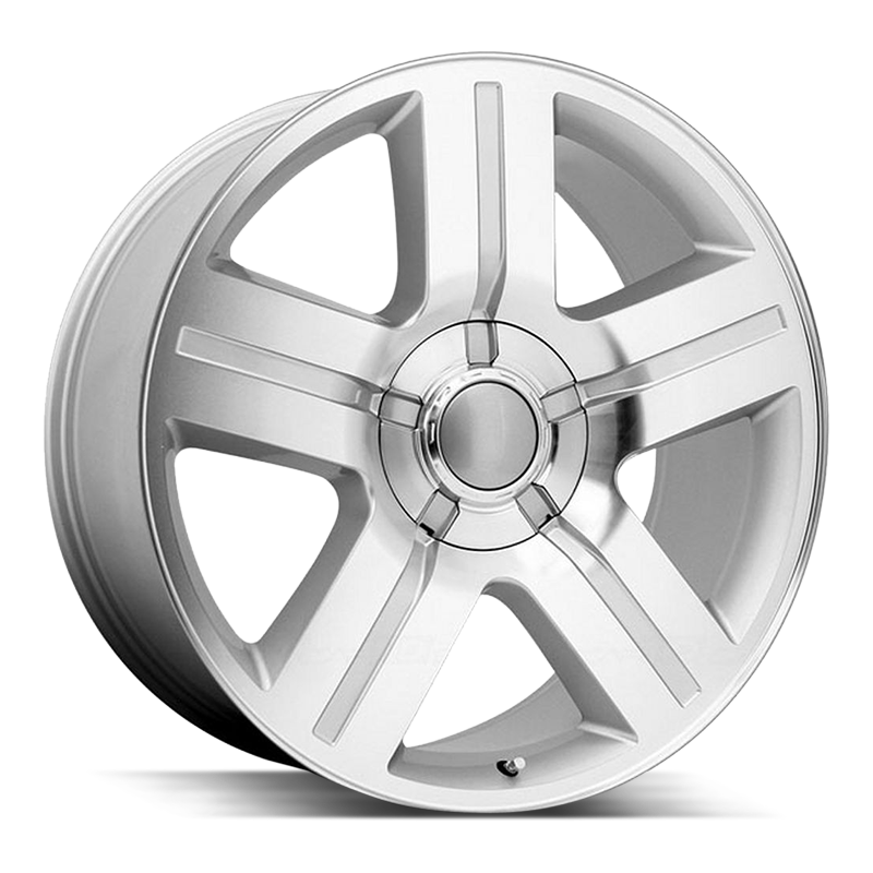 22x9 Strada OE Replica Wheels Texas Edition 5x127 15 ET 78.1 hub - Silver Machined