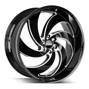 26x10 Strada Street Classic Wheels Retro 6 6x139.7 26 ET 106.4 hub - Gloss Black Milled