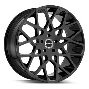 22x9.5 Strada Wheels Buca 5x115 35 ET 72.6 hub - All Gloss Black