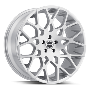 22x9.5 Strada Wheels Buca 5x115 35 ET 72.6 hub - Brushed Face Silver