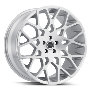 24x10 Strada Wheels Buca BLANK 24 ET 72.6 hub - Brushed Face Silver