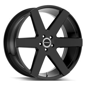 26x10 Strada Wheels Coda 6x139.7 24 ET 87.1 hub - All Gloss Black