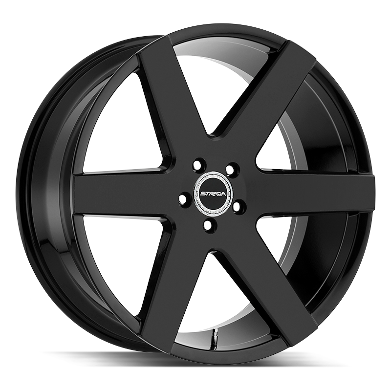 26x10 Strada Wheels Coda 6x139.7 24 ET 87.1 hub - All Gloss Black