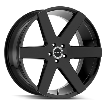 22x9.5 Strada Wheels Coda 6x139.7 24 ET 87.1 hub - All Gloss Black