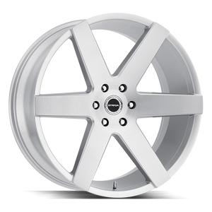 26x10 Strada Wheels Coda 6x135 24 ET 87.1 hub - Brushed Face Silver