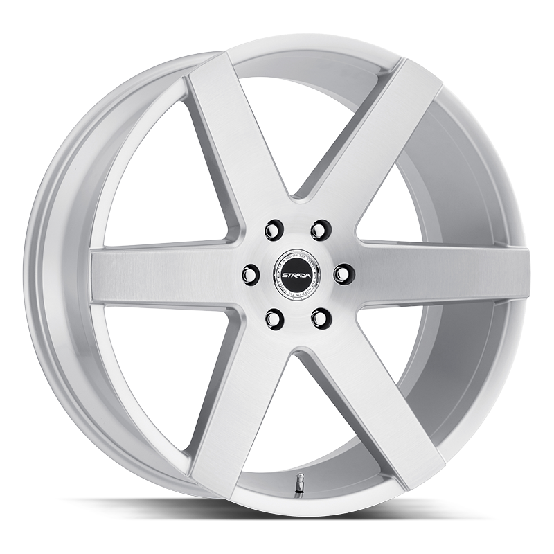 20x8.5 Strada Wheels Coda BLANK 15 ET 72.6 hub - Brushed Face Silver