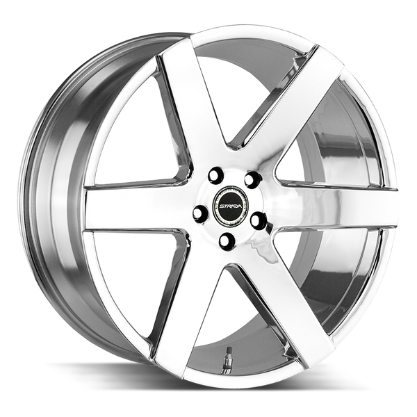 24x10 Strada Wheels Coda 5x127 25 ET 78.1 hub - Chrome