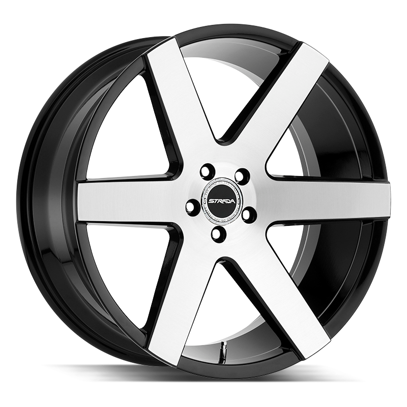 24x10 Strada Wheels Coda 6x139.7 24 ET 87.1 hub - Gloss Black Machined