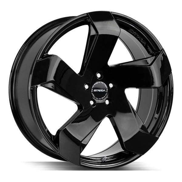 22x9 Strada Wheels Coltello 5x114.3 35 ET 72.6 hub - All Gloss Black