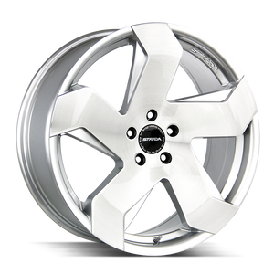 20x8.5 Strada Wheels Coltello 5x115 15 ET 72.6 hub - Brushed Face Silver