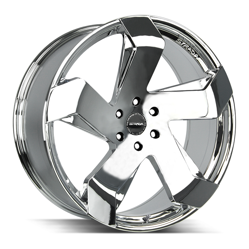 20x8.5 Strada Wheels Coltello 5x114.3 35 ET 72.6 hub - Chrome