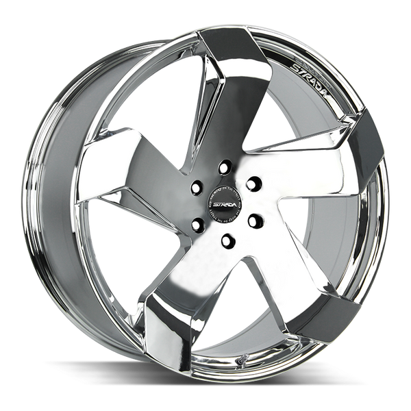 24x10 Strada Wheels Coltello 6x139.7 24 ET 87.1 hub - Chrome