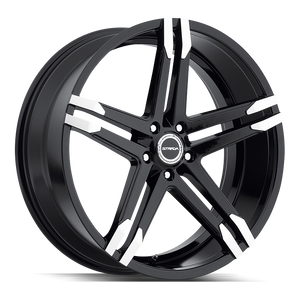 20x8.5 Strada Wheels Domani 5x120 35 ET 72.6 hub - Gloss Black Machined