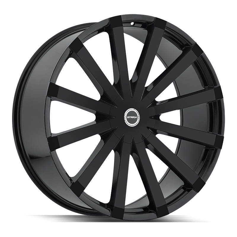 20x8.5 Strada Wheels Gabbia 5x100 24 ET 74.1 hub - All Gloss Black